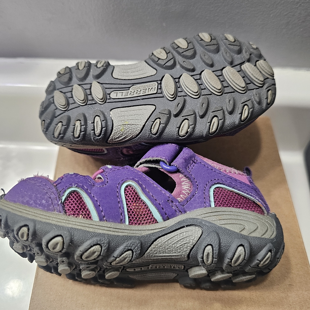 Merrell Kids Purple and Pink Sandals - Picture 3 of 4